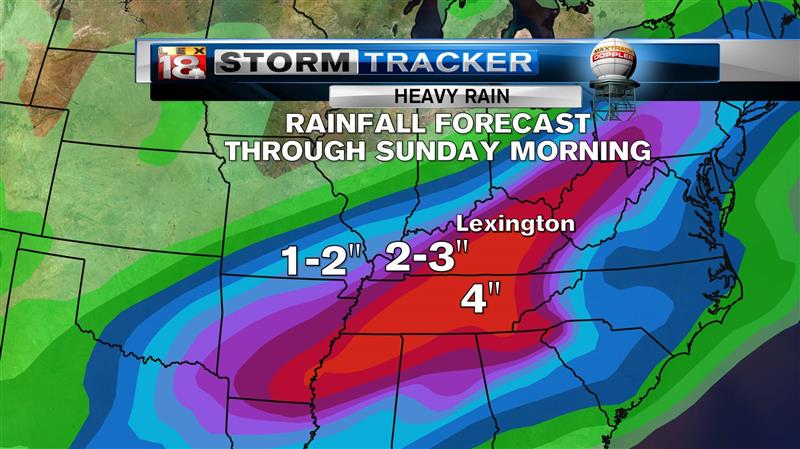 Tom Ackerman<br />Like This Page · 2 hours ago <br /><br /><br /><br />.<br /><br />Heavy rain will be a big threat over southeastern Kentucky into the weekend. Rounds of moderate to heavy rain could put down 2-4" through Saturday morning with more possible Sunday. A flood watch is in effect for southeastern counties Thursday evening through Saturday morning.